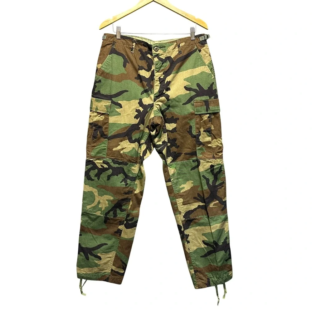 Propper Woodland Camo Cargo Pants Mens Medium Regular Military Trousers 90s VTG